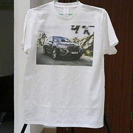 흰색 t- 셔츠 인쇄 샘플에 의해 A3 t- 셔츠 프린터 WER-E2000T 2